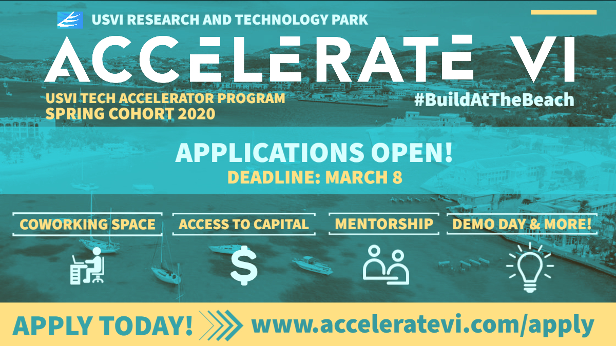 APPLICATIONS NOW OPEN FOR SPRING 2020 COHORT OF ACCELERATE VI